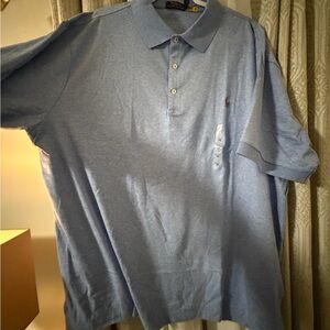Polo by Ralph Lauren Men's Light Blue Polo Shirt
